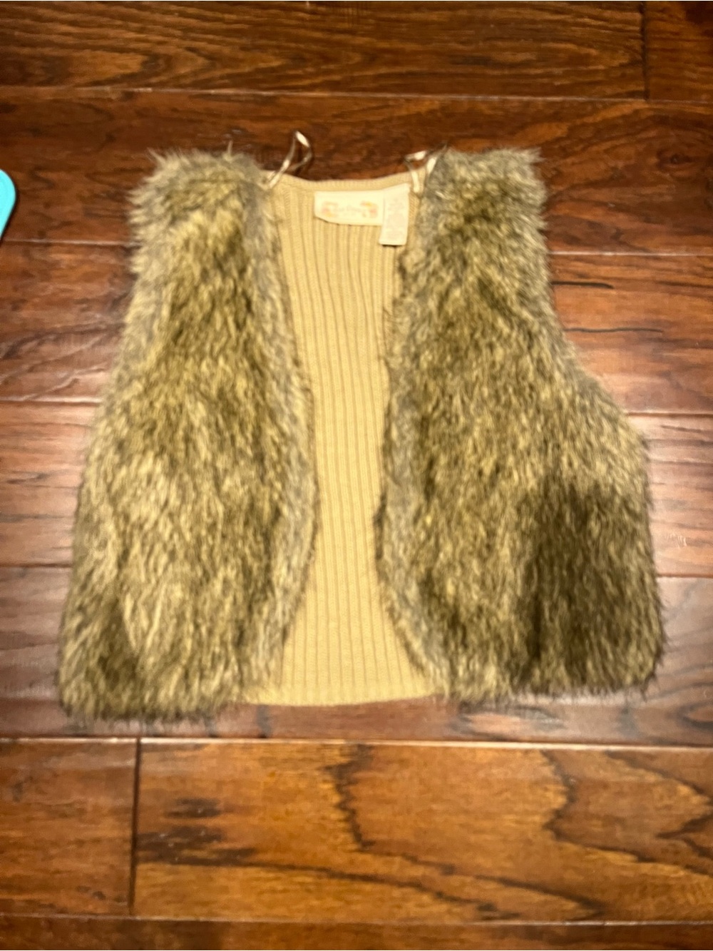 Faux Fur Vest in brown